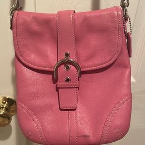 COACH PINK CROSSOVER PURSE
